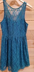Forever 21 Green Lace Dress Size Small